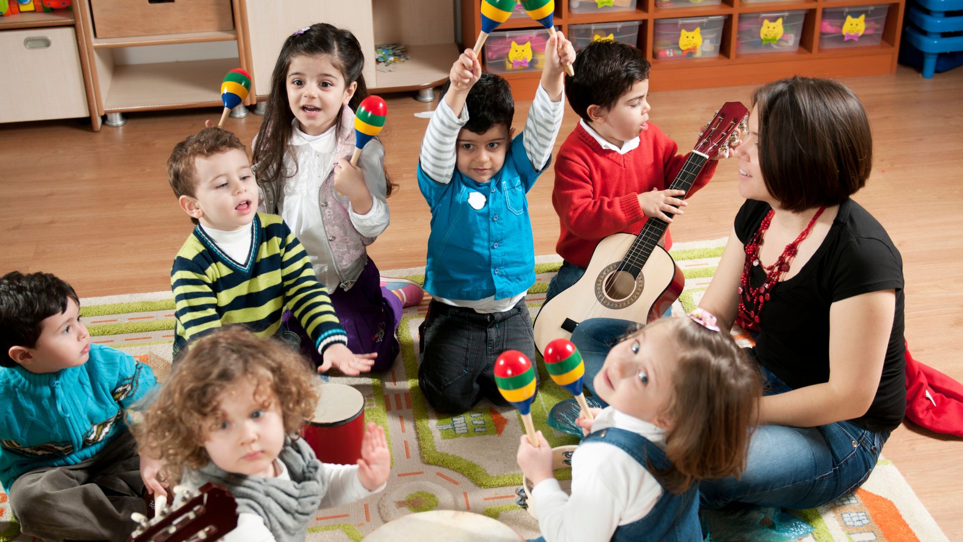 kids playing with instruments